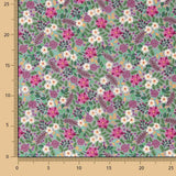 Popeline Jardin Silvestre Grau - Ribes y Casals