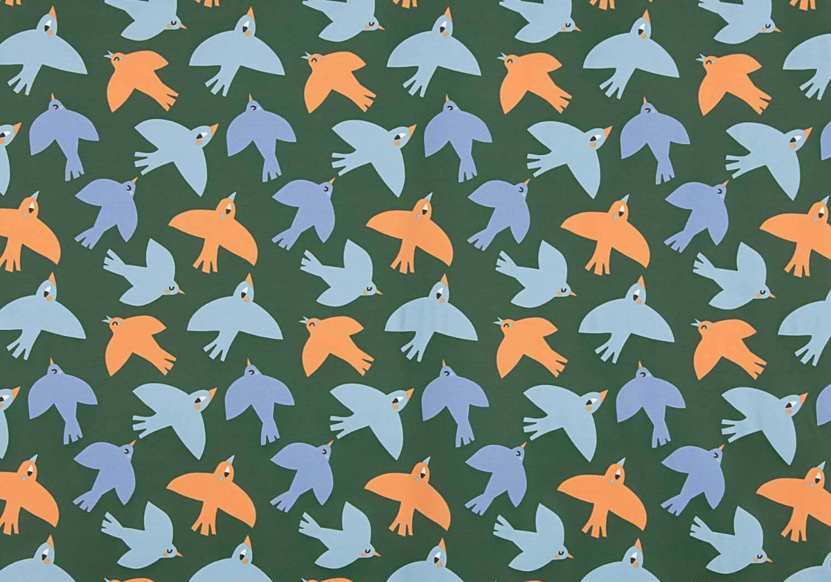Vögel Print Regenmantel