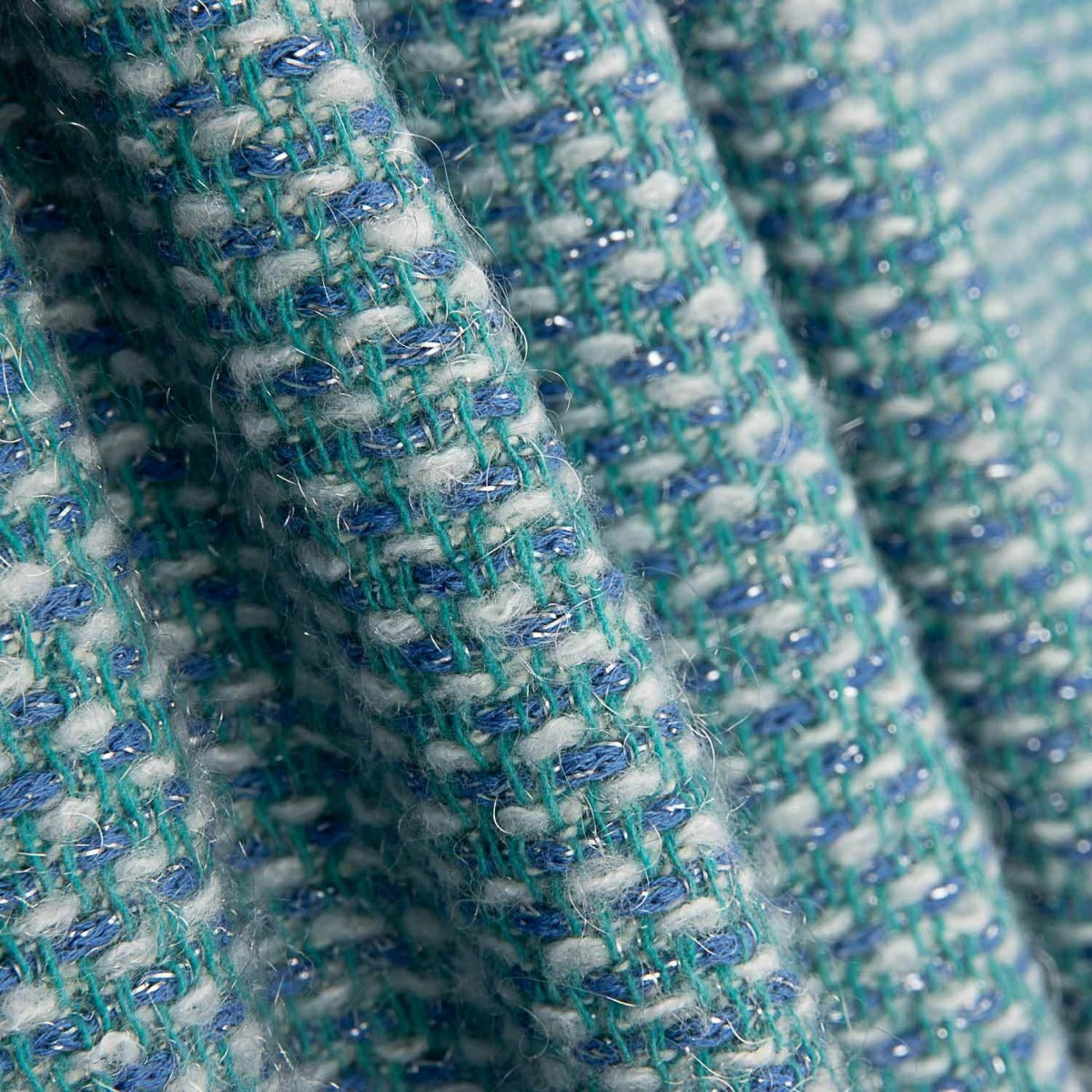 Tweed Lurex Angy Blau - Ribes y Casals