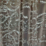 Strass Tüll Nude Silberfarbener Strass - Ribes y Casals