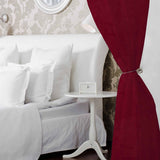 Flammenhemmender Samt 300cm Rubinrot - Ribes y Casals