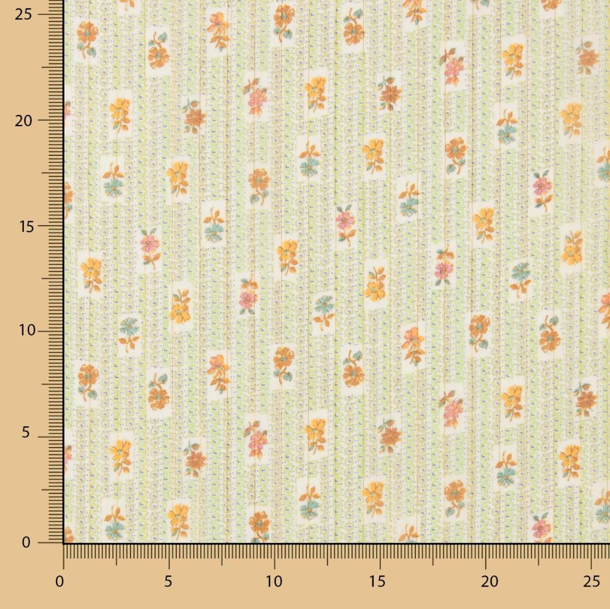 Polyester Gaze Mini Provençal Blumen - Ribes y Casals