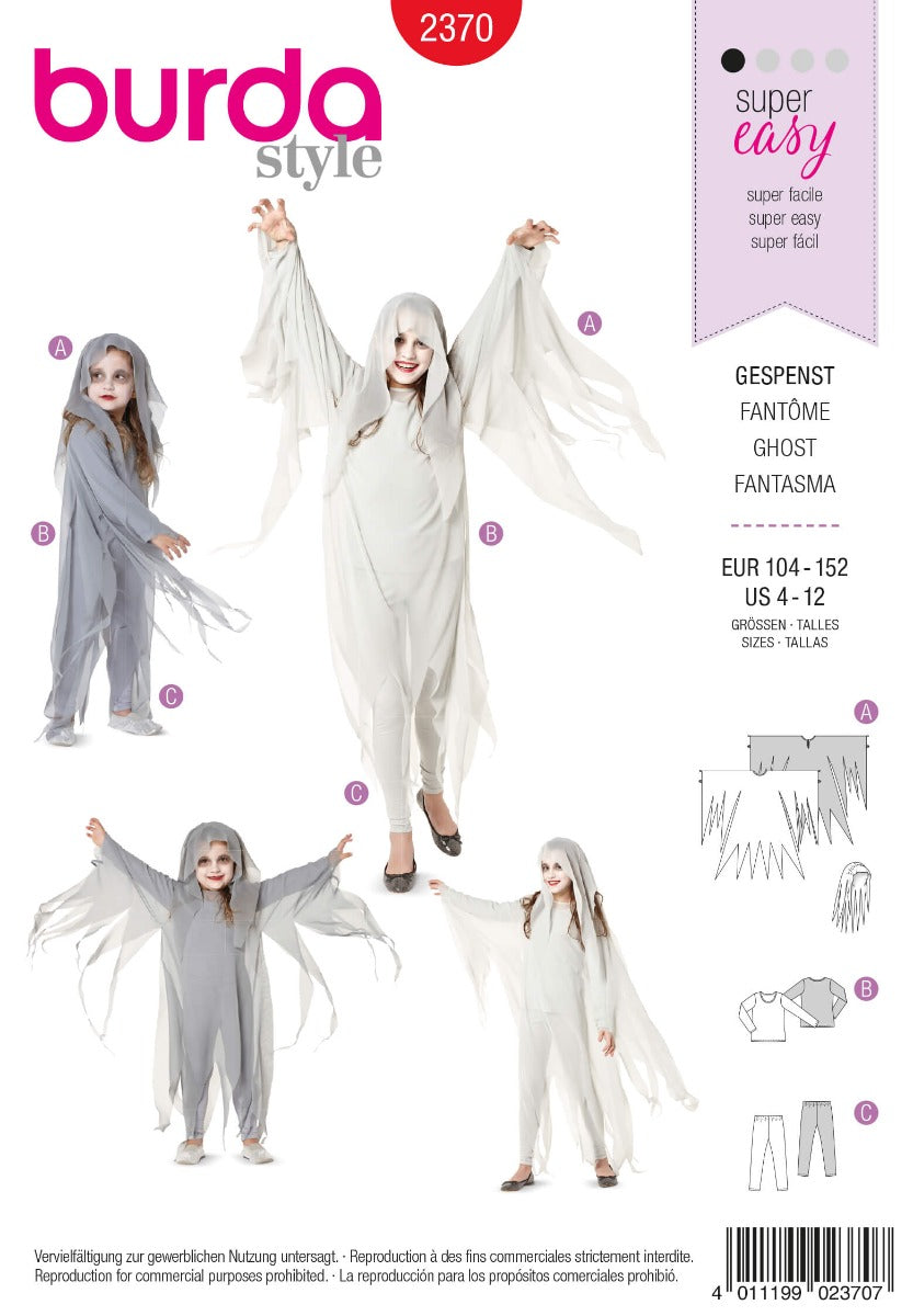 Burda Schnittmuster 2370 Geist - Ribes y Casals
