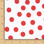 Koshibo Polka Dots 33mm Weiß-Rot - Ribes y Casals