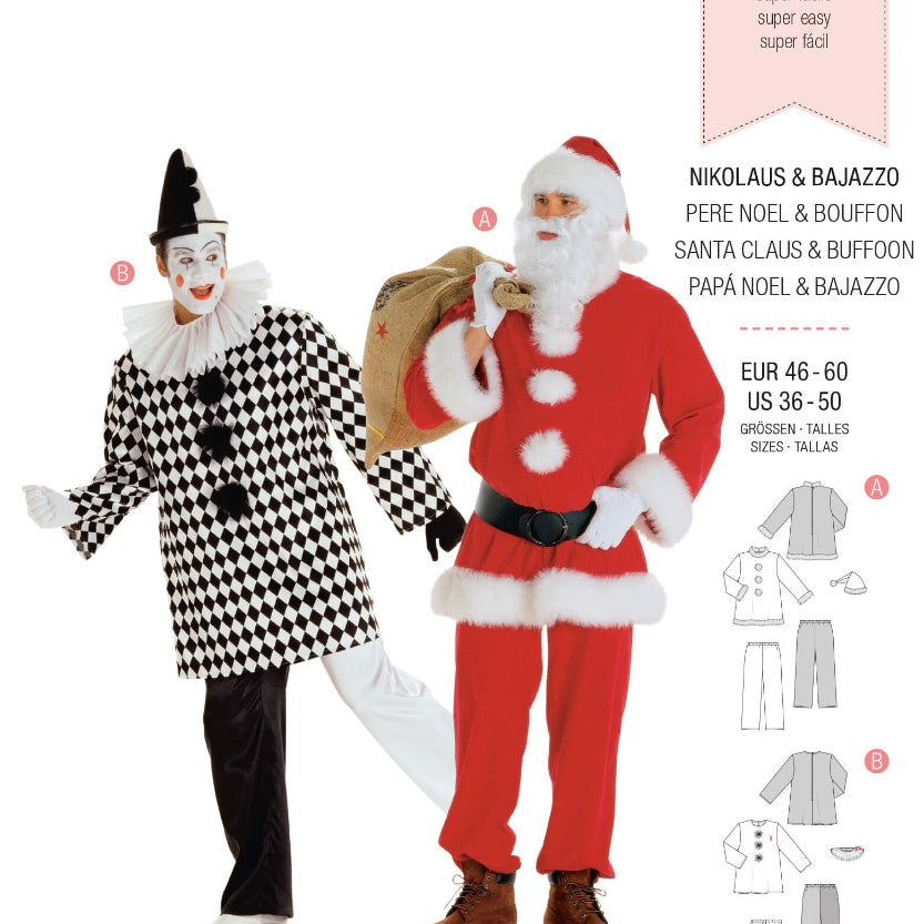 Schnittmuster Burda 2466 Weihnachtsmann - Ribes y Casals