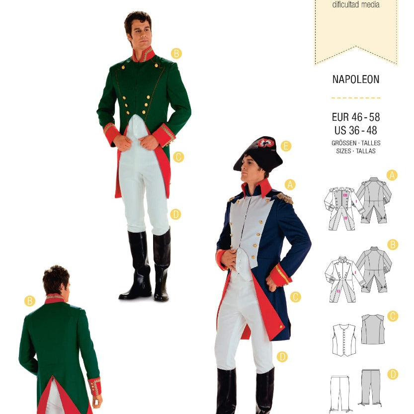Schnittmuster Burda 2471 Napoleon - Ribes y Casals