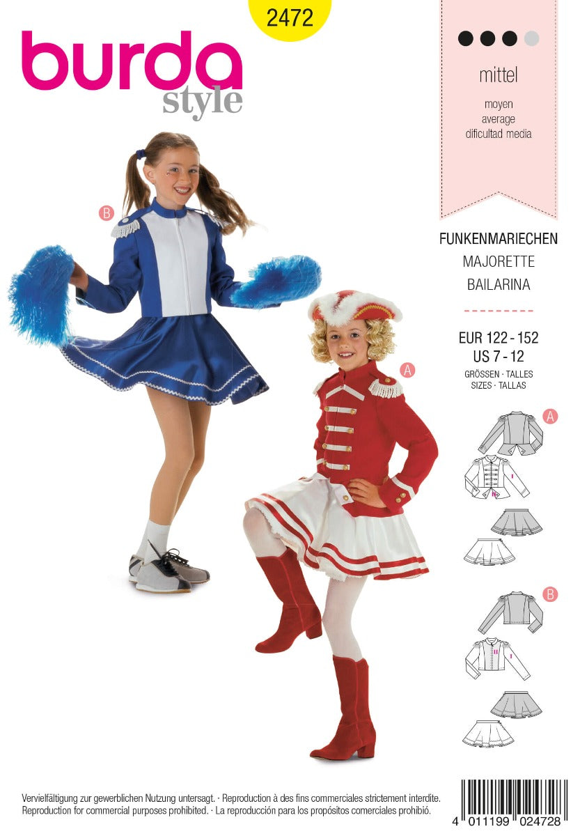 Schnittmuster Burda 2472 Ballerina - Ribes y Casals