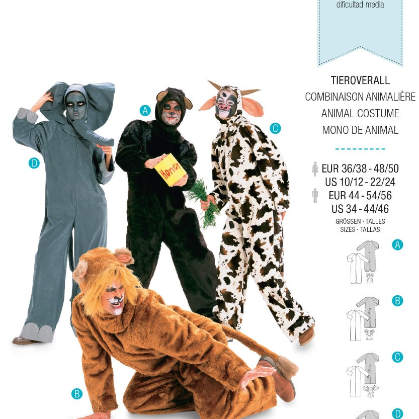 Schnittmuster Burda 2478 Tierischer Jumpsuit - Ribes y Casals
