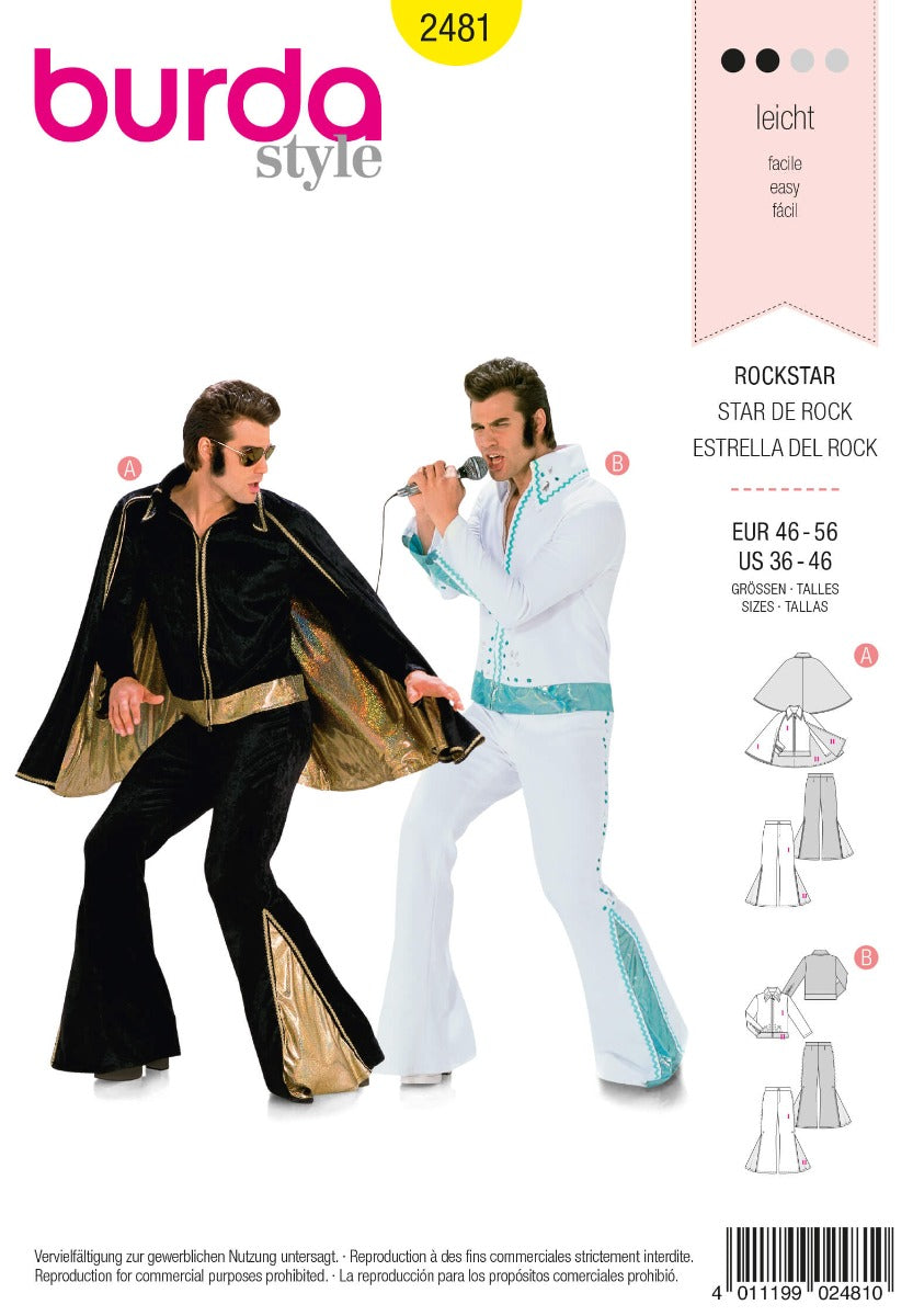 Schnittmuster Burda 2481 Rockstar - Ribes y Casals