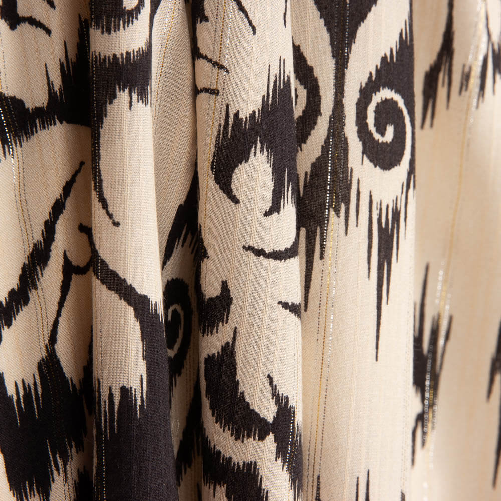 Viskose-Voile mit Lurex-Ikat-Muster „Elegance“ - Ribes y Casals