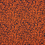 Krepp Viskose Floral Retro Orange - Ribes y Casals