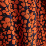 Krepp Viskose Floral Retro Orange - Ribes y Casals
