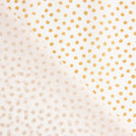 Senfgelbe Baumwollpopeline Micro Knitted Mustard - Ribes y Casals