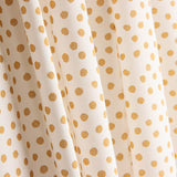 Senfgelbe Baumwollpopeline Micro Knitted Mustard - Ribes y Casals