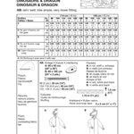 Schnittmuster Burda 2503 Dinosaurier und Drache - Ribes y Casals