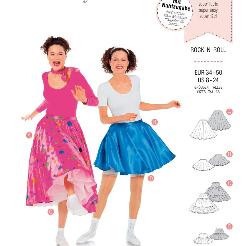 Schnittmuster Burda 2518 Rock'n'Roll - Ribes y Casals