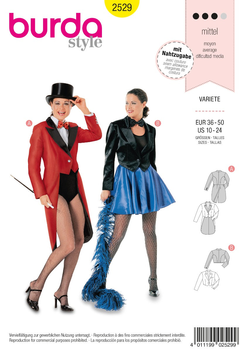 Schnittmuster Burda 2529 Variete - Ribes y Casals