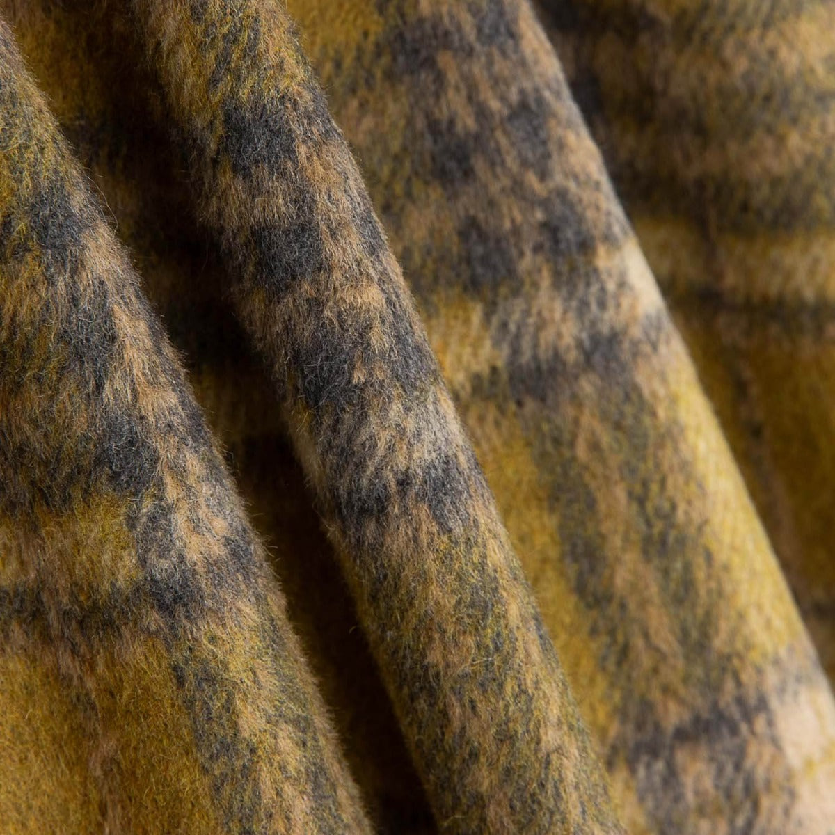 Loden Polyester Kariert Senf - Ribes y Casals