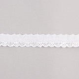 Weißer bestickter Batist-Streifen, Modell 27513 – 10 mm - Ribes y Casals