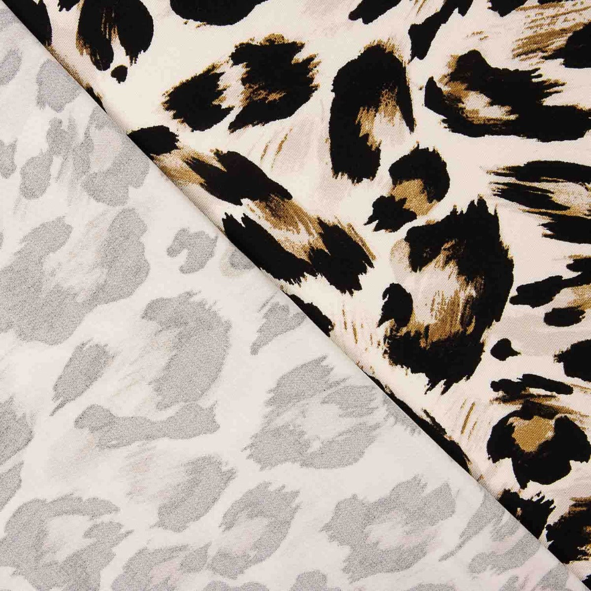 Stretch-Viskose Tierprint Leopard - Ribes y Casals