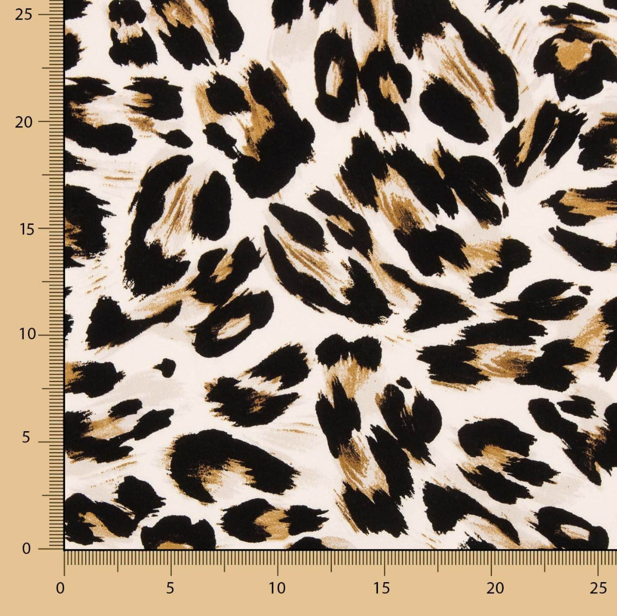 Stretch-Viskose Tierprint Leopard - Ribes y Casals