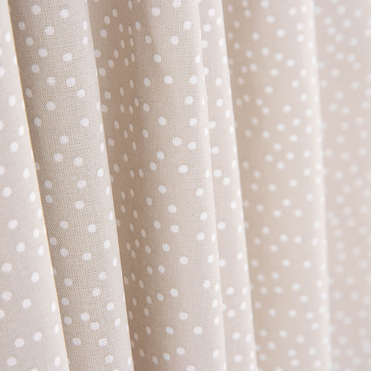 Popeline Baumwolle Popeline Polka Dots Beige - Ribes y Casals