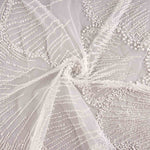 Brautkleid aus weißem Tüll mit Perlenstickerei und Farbverlauf – Elegance - Ribes y Casals
