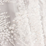 Brautkleid aus weißem Tüll mit Perlenstickerei und Farbverlauf – Elegance - Ribes y Casals