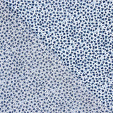 Restposten Popeline aus Baumwolle mit kleinem Blumenmuster in Blau – verschiedene Maße x Breite 150 cm - Ribes y Casals