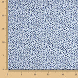Restposten Popeline aus Baumwolle mit kleinem Blumenmuster in Blau – verschiedene Maße x Breite 150 cm - Ribes y Casals