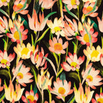 Viskose-Crêpe mit Nachtblumen-Print - Ribes y Casals