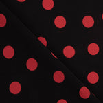 Koshibo Polka Dots 15mm Schwarz-Rot - Ribes y Casals