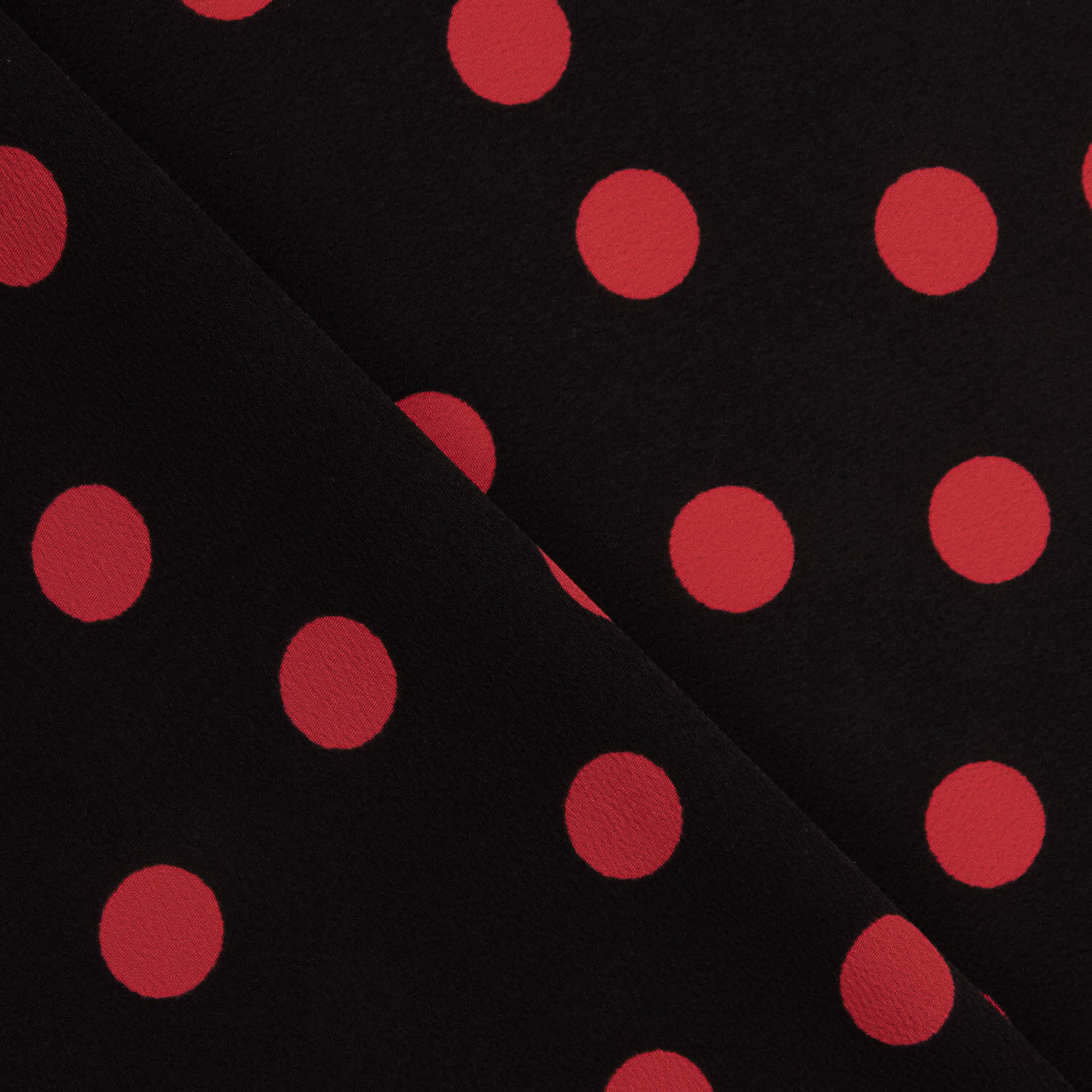 Koshibo Polka Dots 15mm Schwarz-Rot - Ribes y Casals