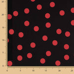 Koshibo Polka Dots 15mm Schwarz-Rot - Ribes y Casals