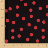Koshibo Polka Dots 15mm Schwarz-Rot - Ribes y Casals