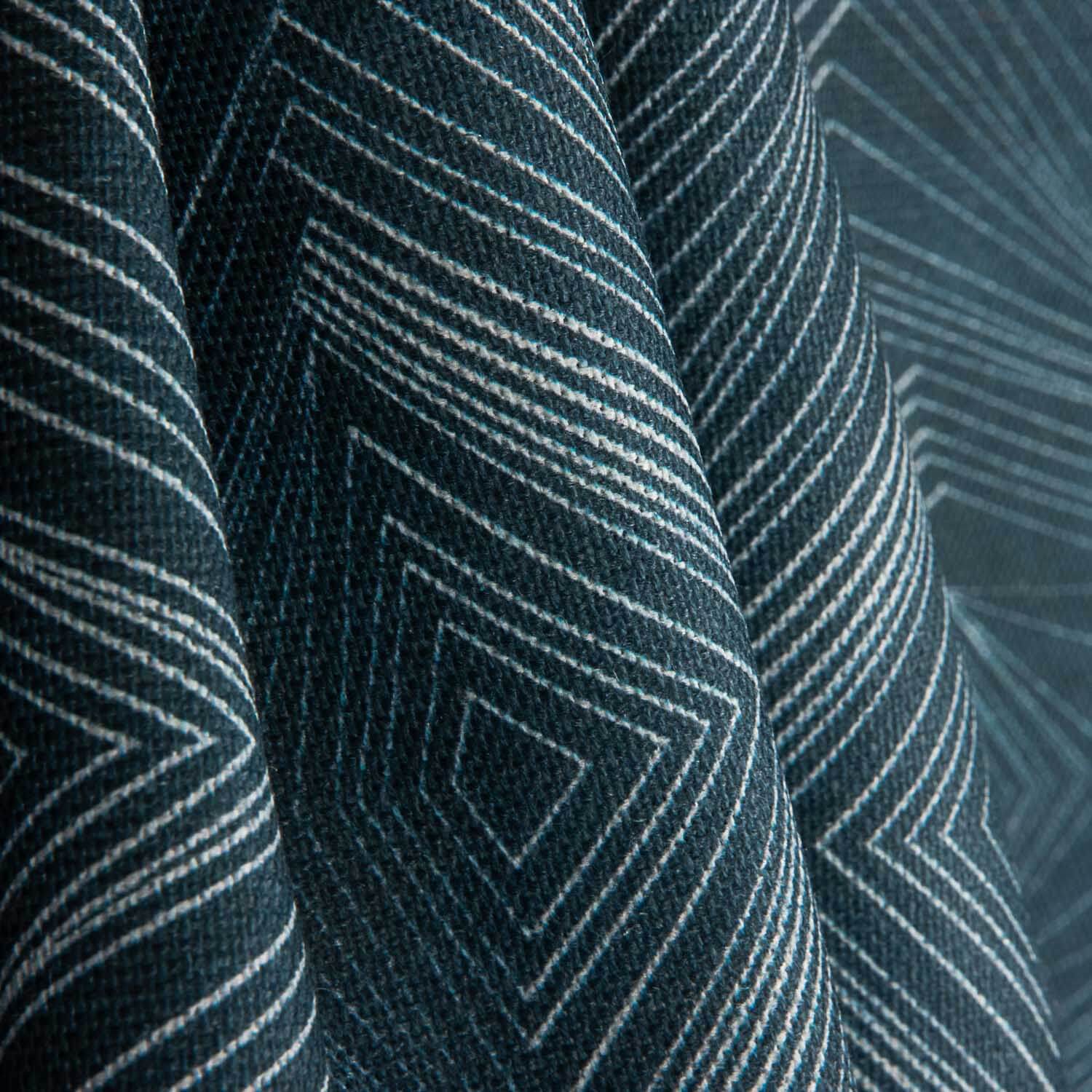 Abyssal Geometrisches bedrucktes Leinen und Jute - Ribes y Casals