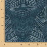 Abyssal Geometrisches bedrucktes Leinen und Jute - Ribes y Casals