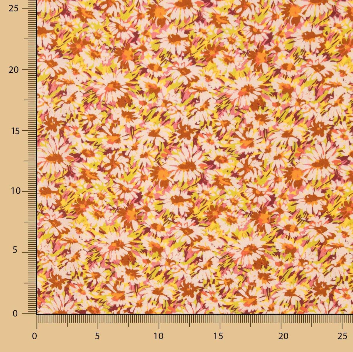 Lachsfarbener Jasmin Viskose-Kreppstoff 110 x 140 cm - Ribes y Casals