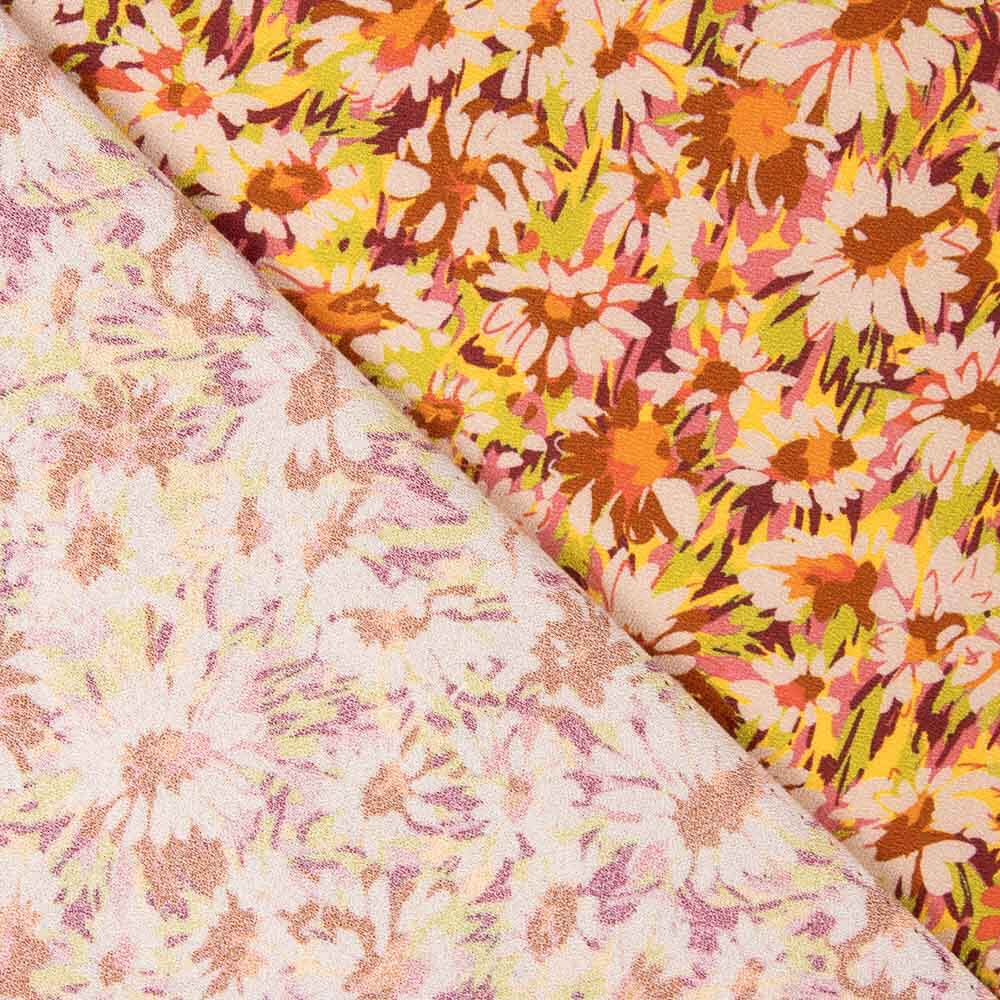 Lachsfarbener Jasmin Viskose-Kreppstoff 110 x 140 cm - Ribes y Casals