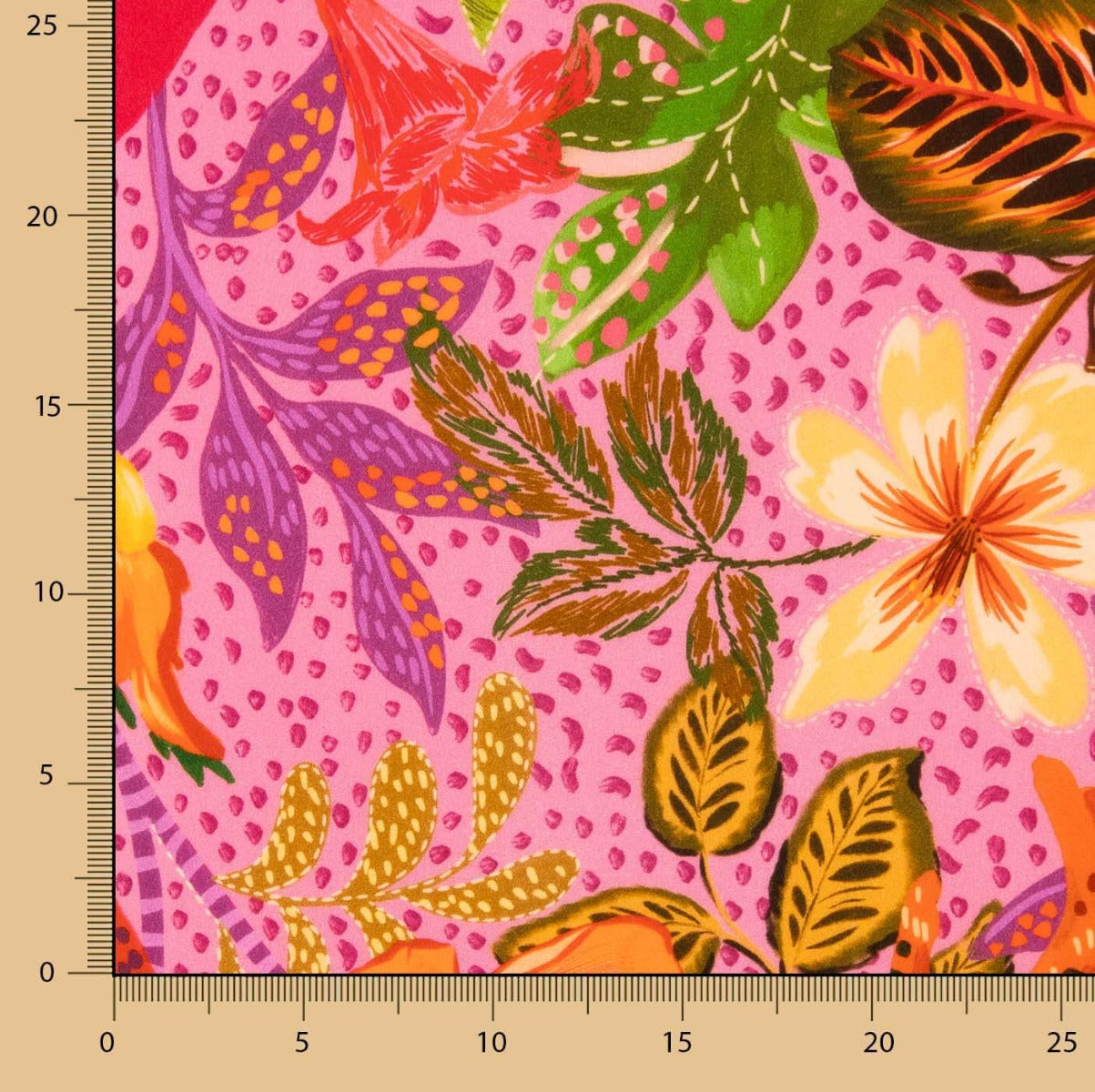 Krepp Viskose Tropic Fuchsia - Ribes y Casals