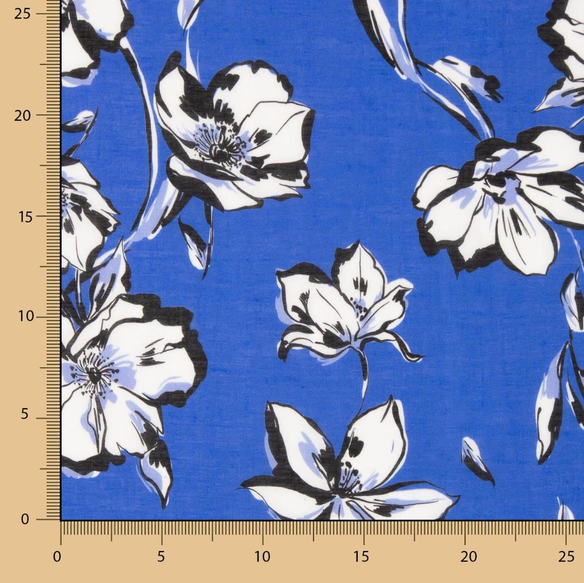 Voile Viskose Hanoi Blau - Ribes y Casals