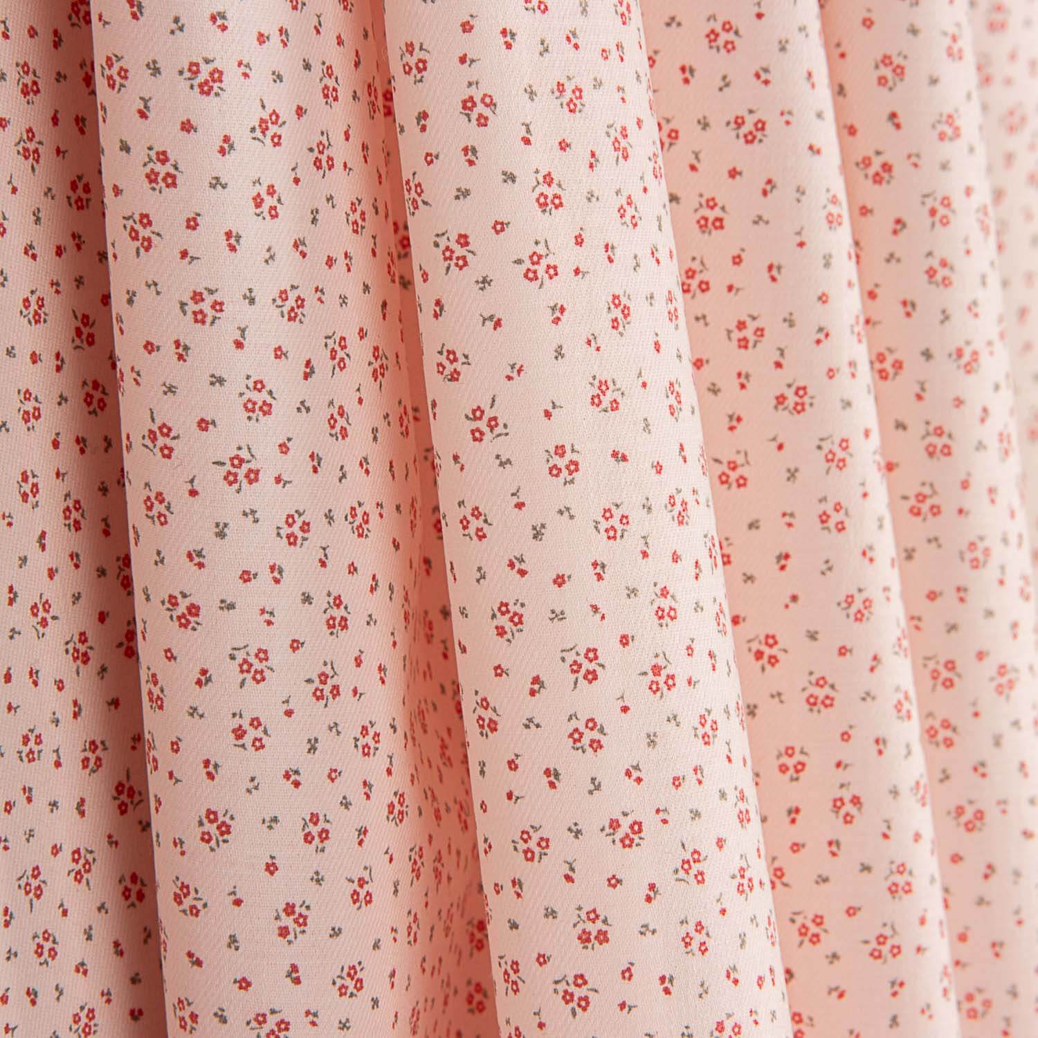 Popeline Cotton Micro Floral Cotton Popeline Powder Pink - Ribes y Casals