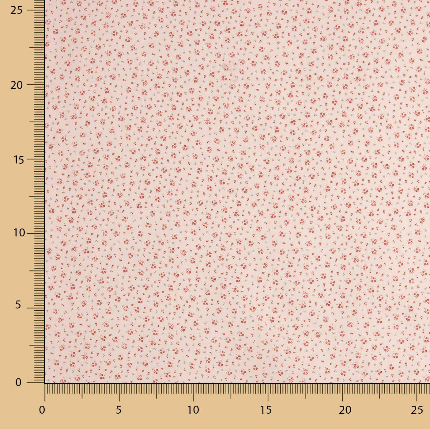 Popeline Cotton Micro Floral Cotton Popeline Powder Pink - Ribes y Casals