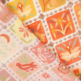 Voile Viskose Mosaik Koralle - Ribes y Casals