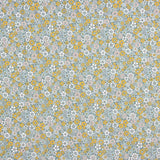 Vintage Senf Baumwolle Popeline Baumwolle Vlies Vintage Blumen - mit Breite 145 cm - Ribes y Casals