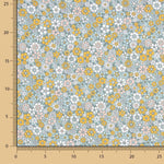 Vintage Senf Baumwolle Popeline Baumwolle Vlies Vintage Blumen - mit Breite 145 cm - Ribes y Casals