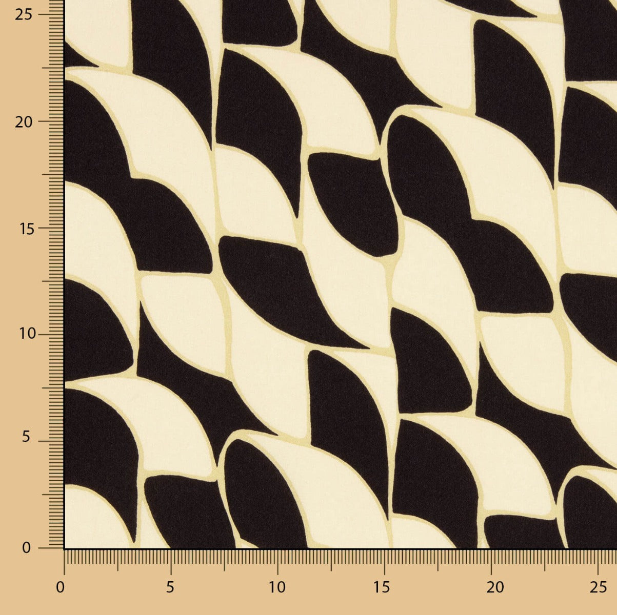 Geometrische Viskose Beige - Ribes y Casals