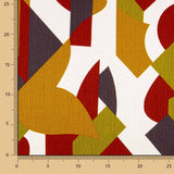 Satin Polyester Geometrisch Kupfer - Ribes y Casals