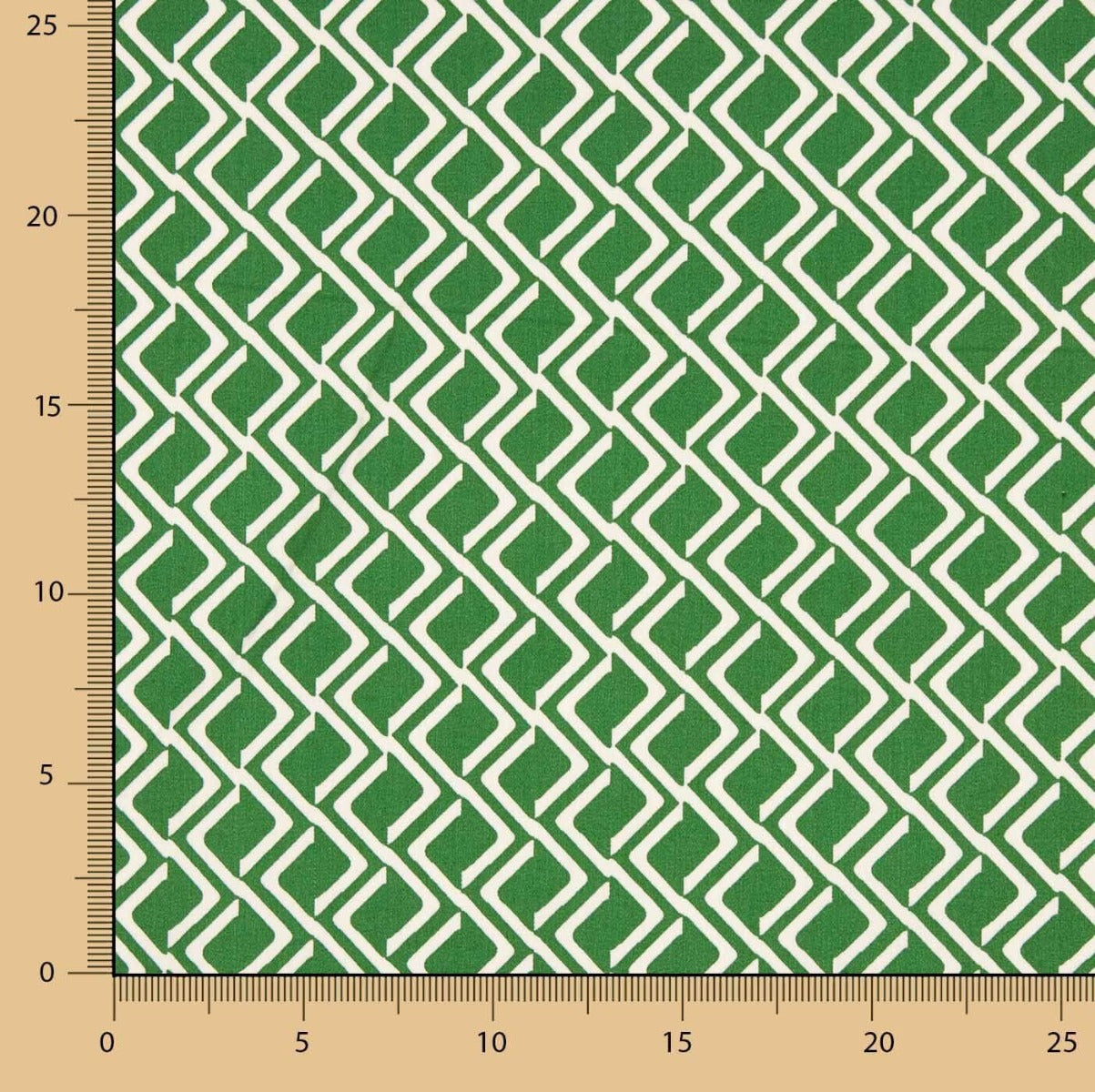 Geometrisch Viskose Grün - Ribes y Casals