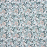 Vintage Wasser Grün Baumwolle Popeline Popeline Blumen Wasser Grün 110 x 145 cm - Ribes y Casals